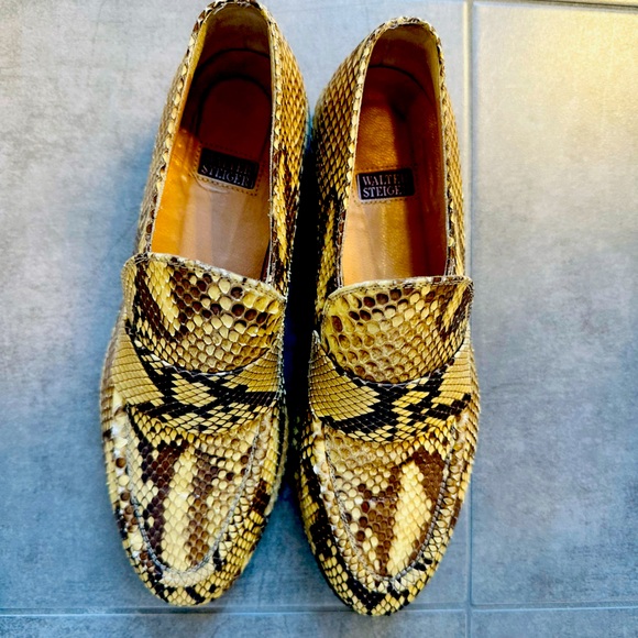 Walter Steiger Custom Snakeskin Loafers - Picture 1 of 4